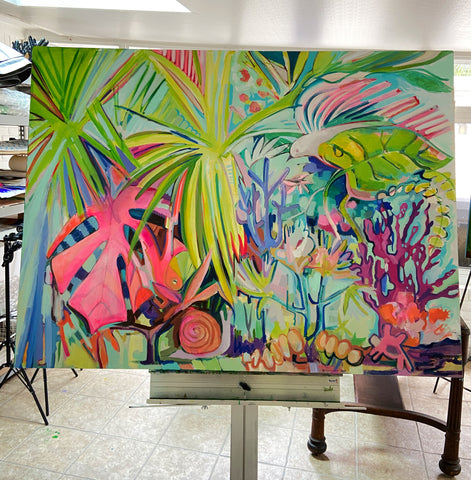 Tropical Artwork-Valerie Lamb-Steece-Beach inspired art