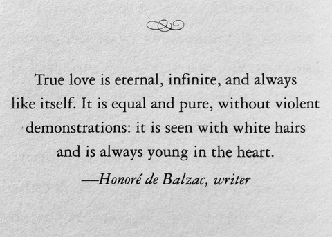 Love poem by Honoré de Balzac
