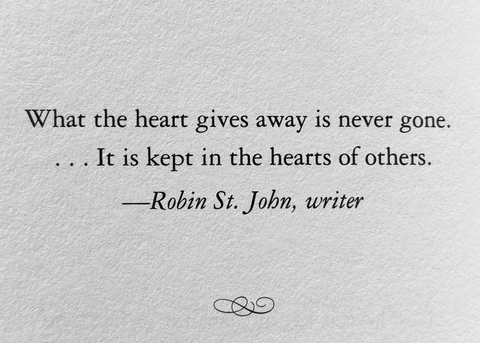 Love poem by Robin St. John