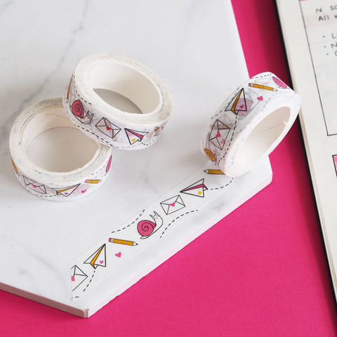 snail mail illustrated washi tape