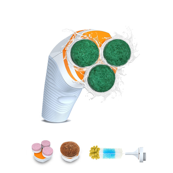 SKADU 9 in. Bottle Brush/Sponge Cleaner and 2.56 in. Copper Scrubber Kit  KEE - The Home Depot