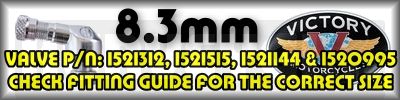 83Deg Valve Stem Guide - Victory - Billet Arlen Ness - Part Number 1521515, 1521144, 1520995