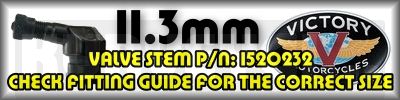 83Deg Valve Stem Guide - Victory - Standard Valve Stems - Part Number 1521312, 1520232
