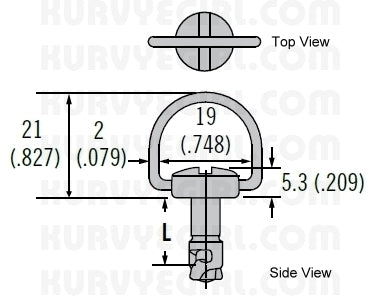 Dzus Panex D8 Bolt Specs - Drawing