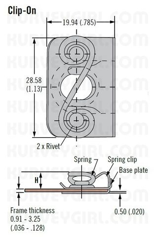 Dzus Pro - Clip-On Plate Drawing