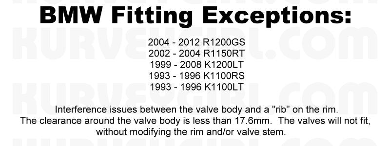 Valve Stem Fitting Guide - BMW Fitting Exceptions