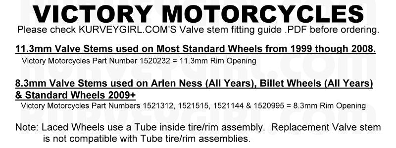 Valve Stem Fitting Guide - Victory Fitting Exceptions