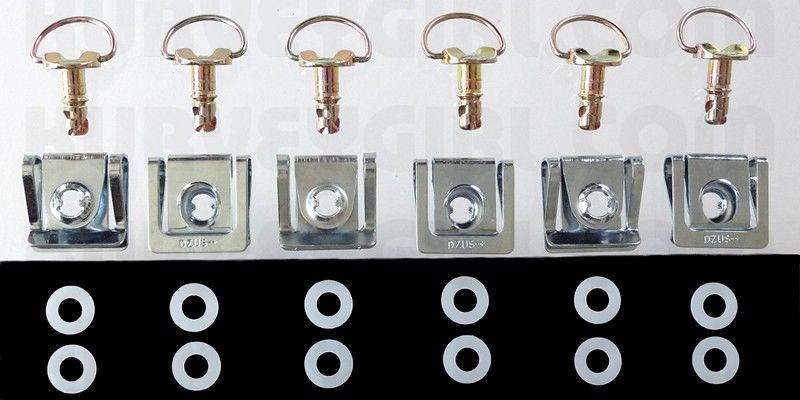 Ducati Genuine Dzus bolt - OEM Gold Finish - 6 Pack - Main Photo