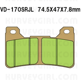 Pad Shape - VD-170 SRJL - Brake Pad