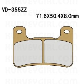 Pad Shape -VD-355 RJL-ZZ - Brake Pad