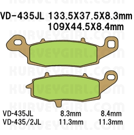 Pad Shape - VD435 RJL - Brake Pad