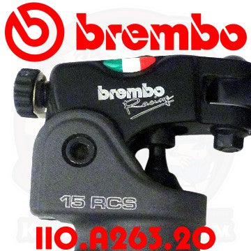 maitre cylindre de frein radial brembo 15mm rcs levier rabattable court /  long