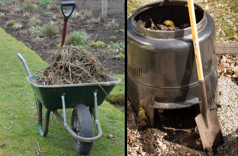 compost, winter garden, winterizing, vegetable bed