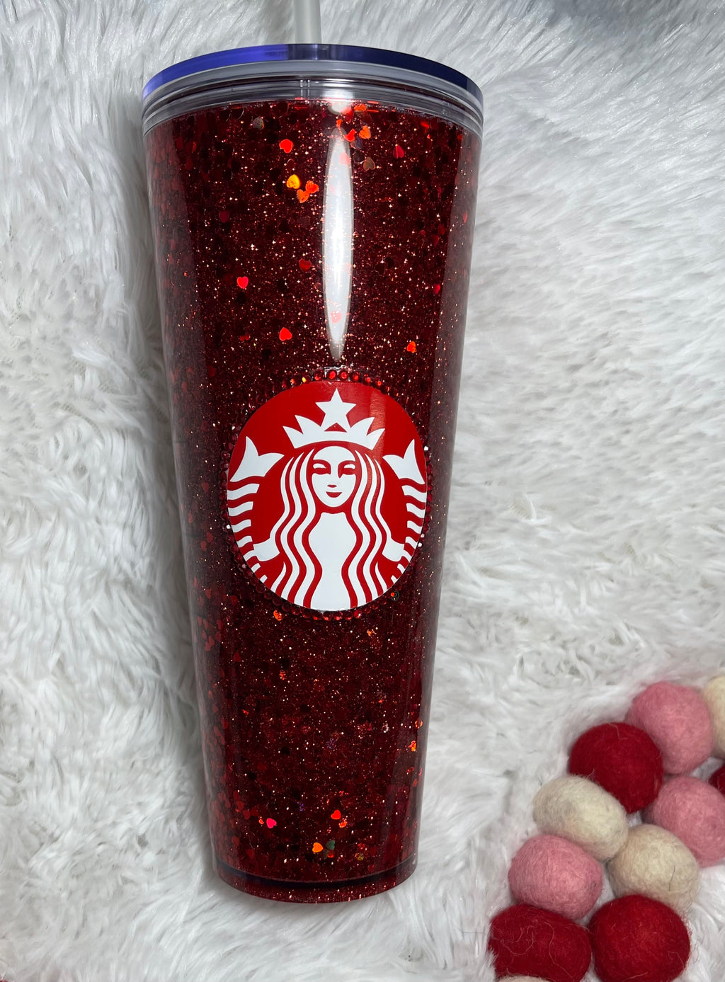 Starbucks Baseball Mom Snowglobe Tumbler - lacustomdesignz