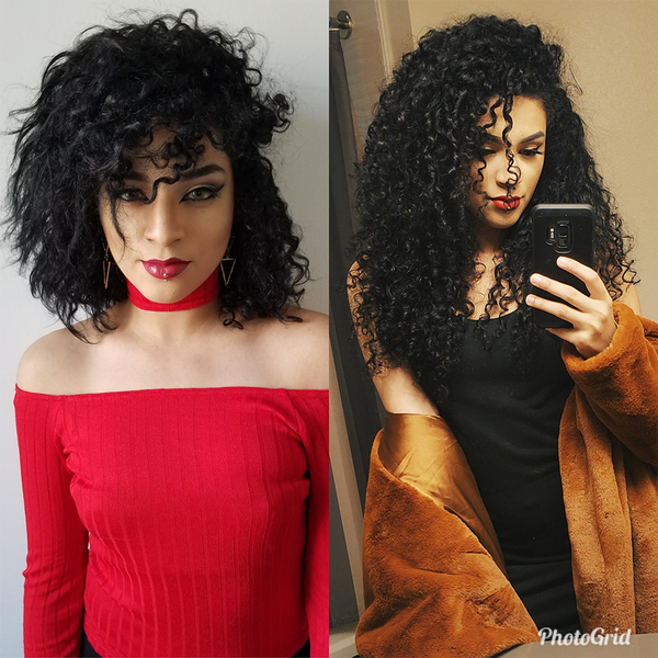 Curly Girl Method Before After Example Photo