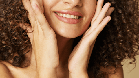 Photo of a girl with curly hair