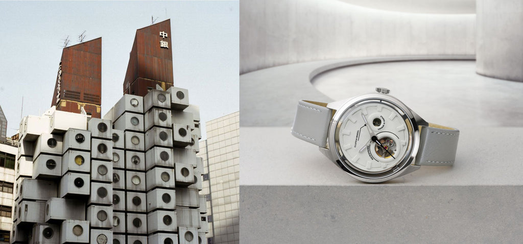 Tokyo's Nakagin Capsule Tower Architecture Automatic Watch