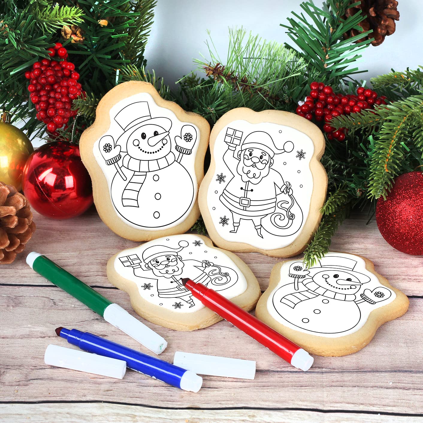 galletas de navidad para colorear