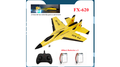 2.4G Brinquedo Modelo Avião De Controle Remoto SU35 RC Com Luz