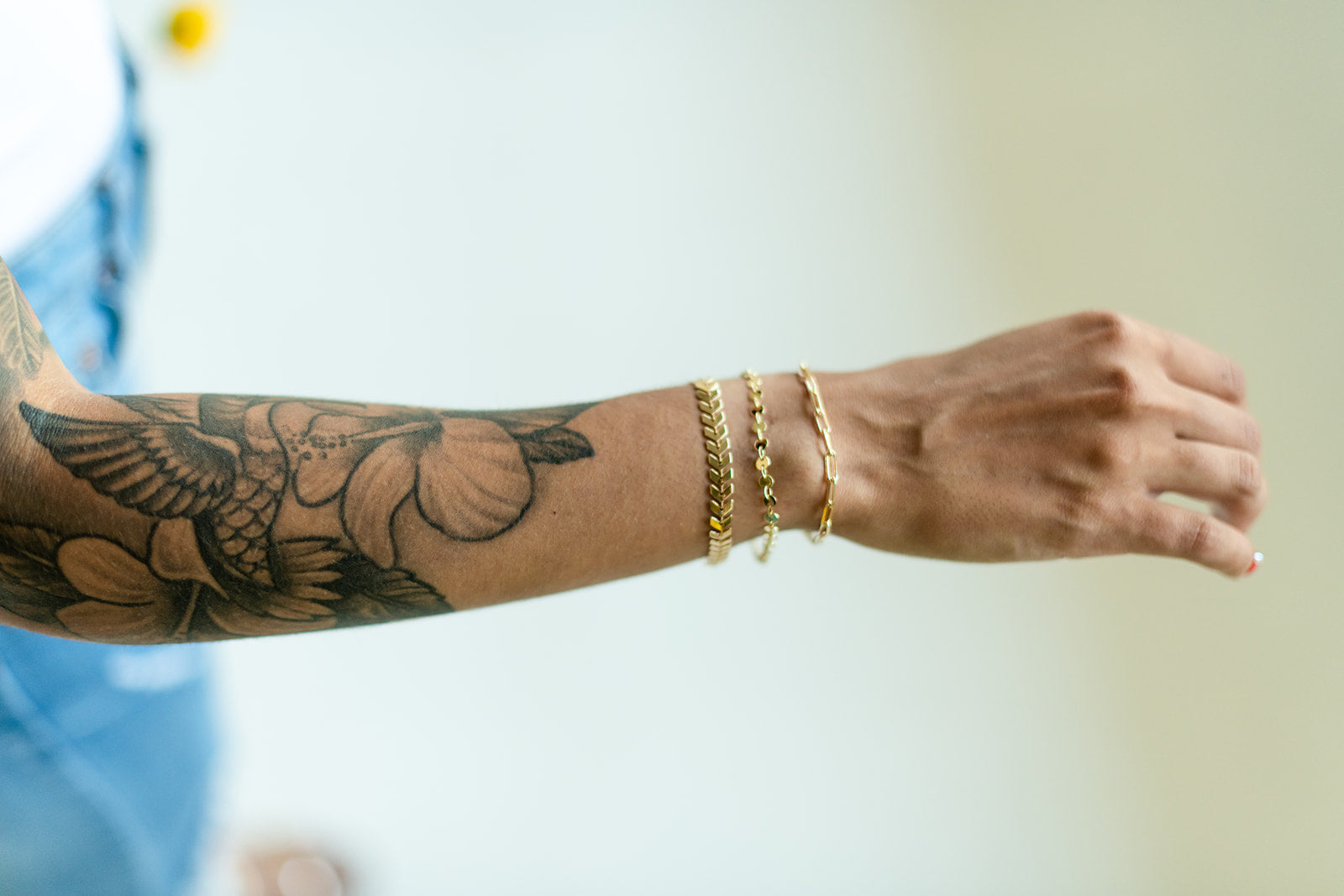 Dotted Paperclip Bracelet