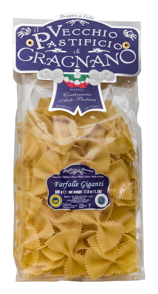 Pastificio Gragnano Farfalle Giganti Pasta 500g - Little Italy Ltd