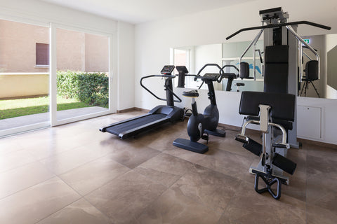 A picture of a minimalist home gym