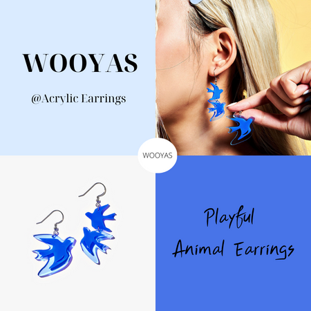 wooyas acrylic earrings