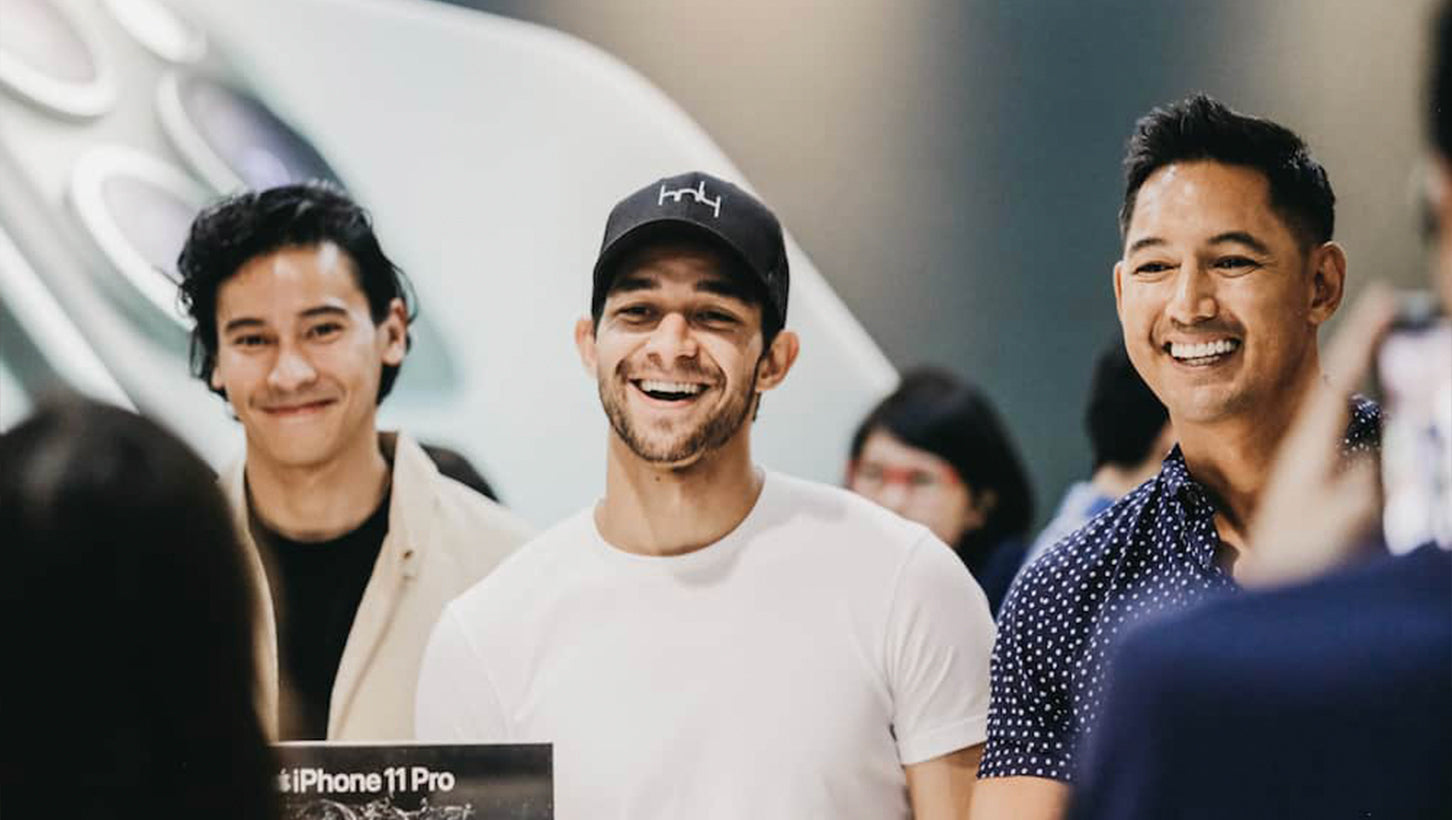 Enchong Dee, Wil Dasovich, and Marc Nelson at the PMC iPhone 11 Launch