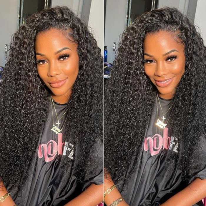 13x4 Jerry Curly HD Lace Front Wig 100% Human Hair For Black Women