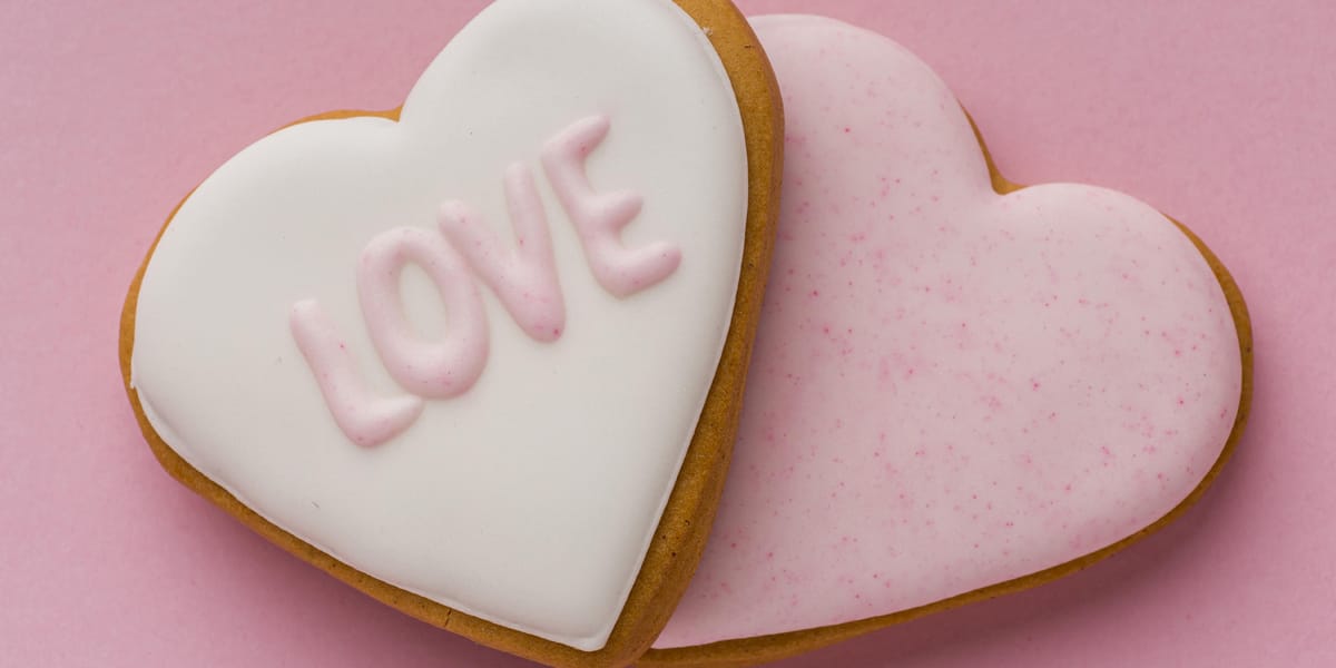Love cookie for valentines day