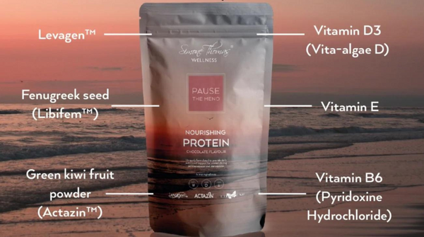 A look at the extracts inside the Pause the Meno protein powder
