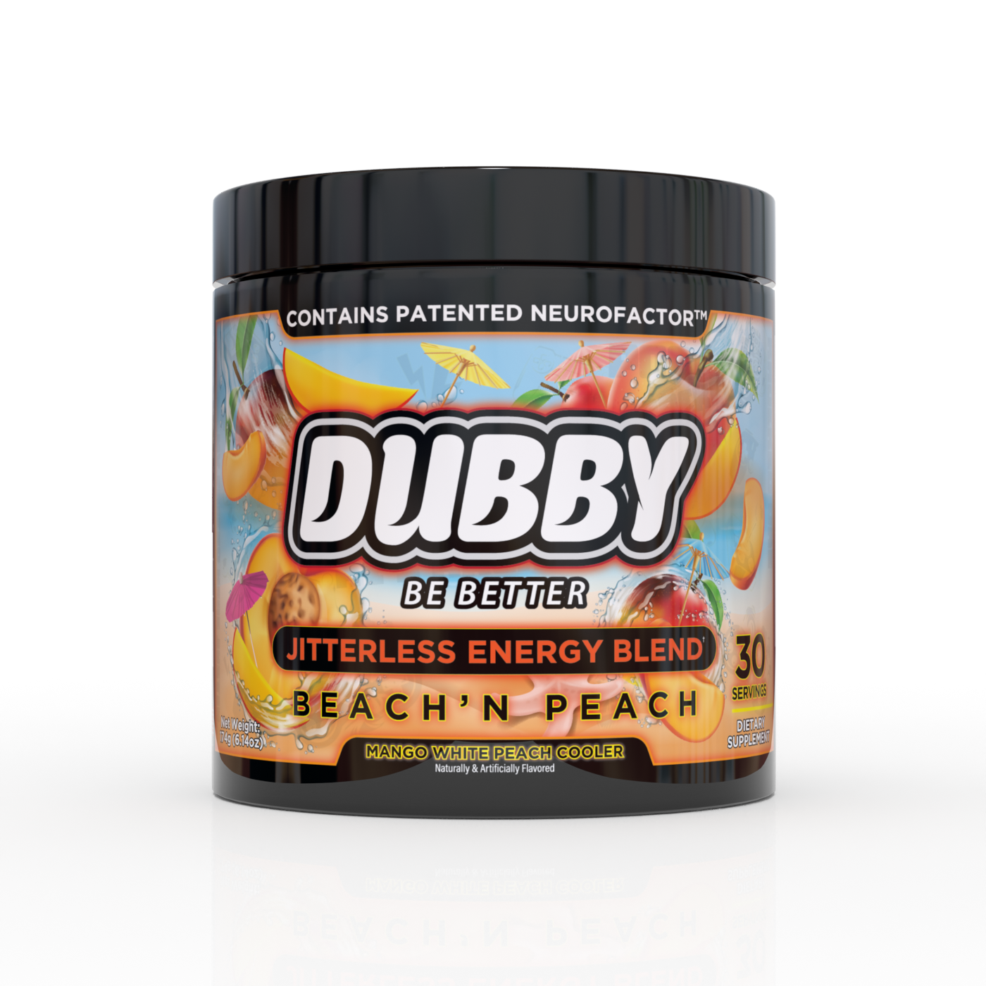 Beach'n Peach Energy Drink Tub - Dubby Energy product image