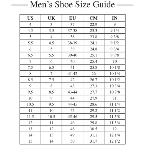 How To Size Men's Shoes / How To Measure My Shoe Size? – 