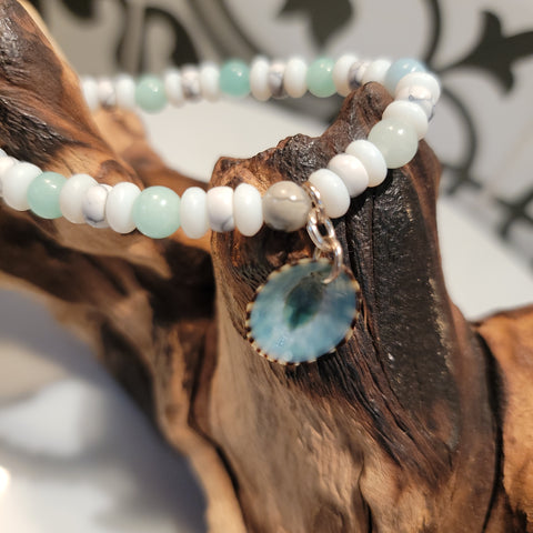Amazonite Bracelet for Sale - Natural Vibrant Teal