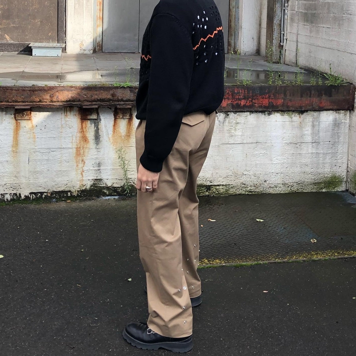 NAMACHEKO 20AW HIRSE FLAP TROUSERS パンツ スラックス パンツ