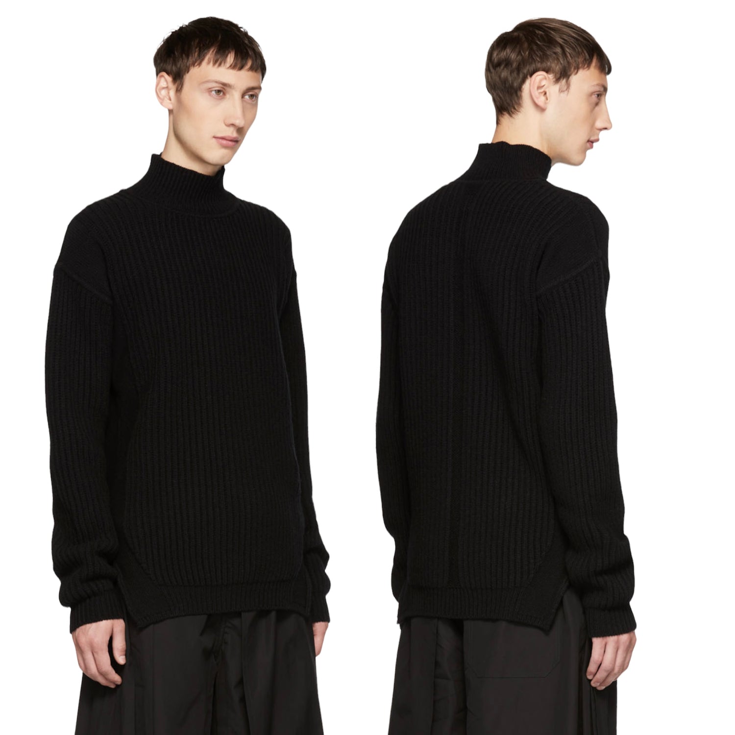 Rick Owens Sisyphus Fisherman Turtleneck Knit Sweater - AW18