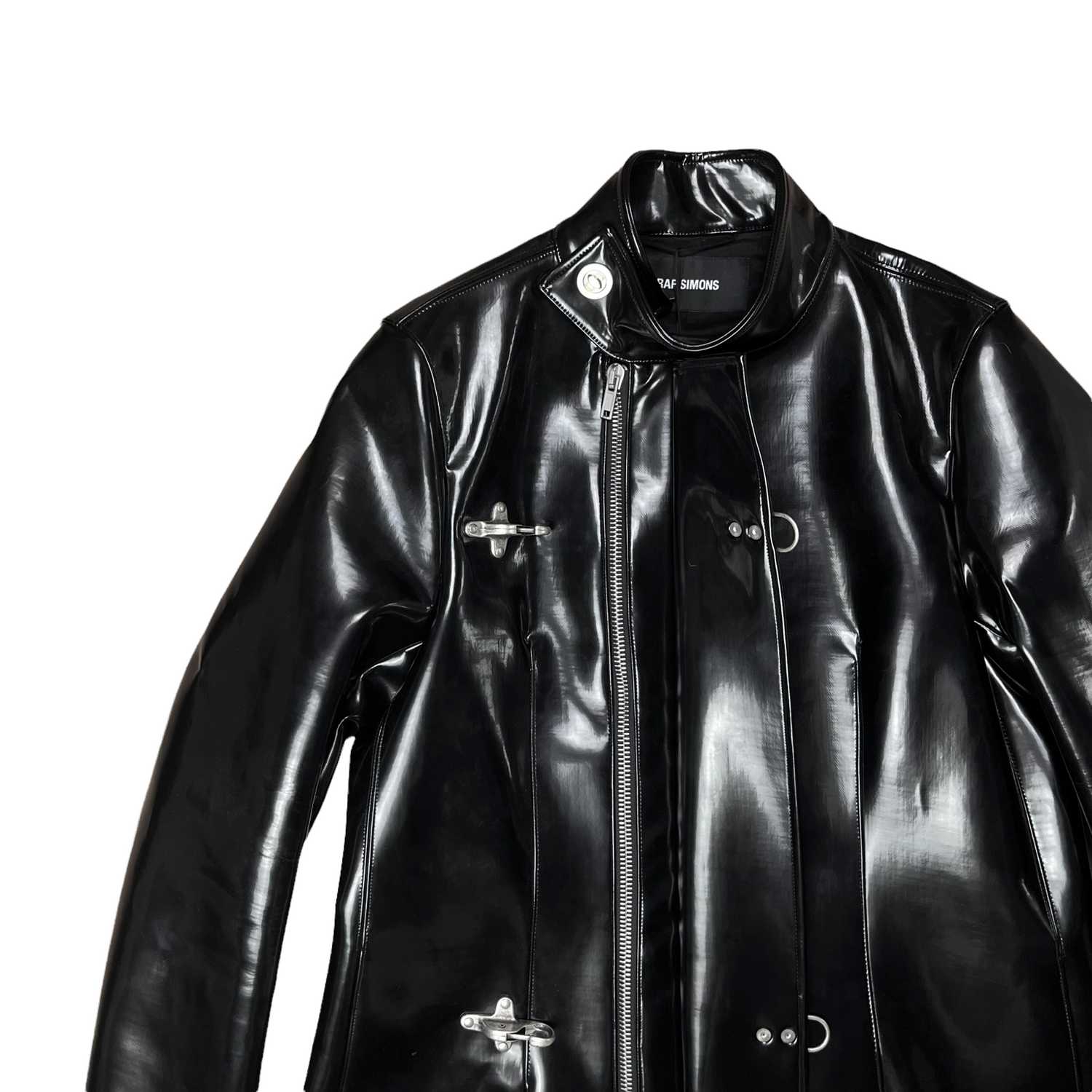 Raf Simons Fireman Buckle Leather Coat - SS18 – Vertical Rags