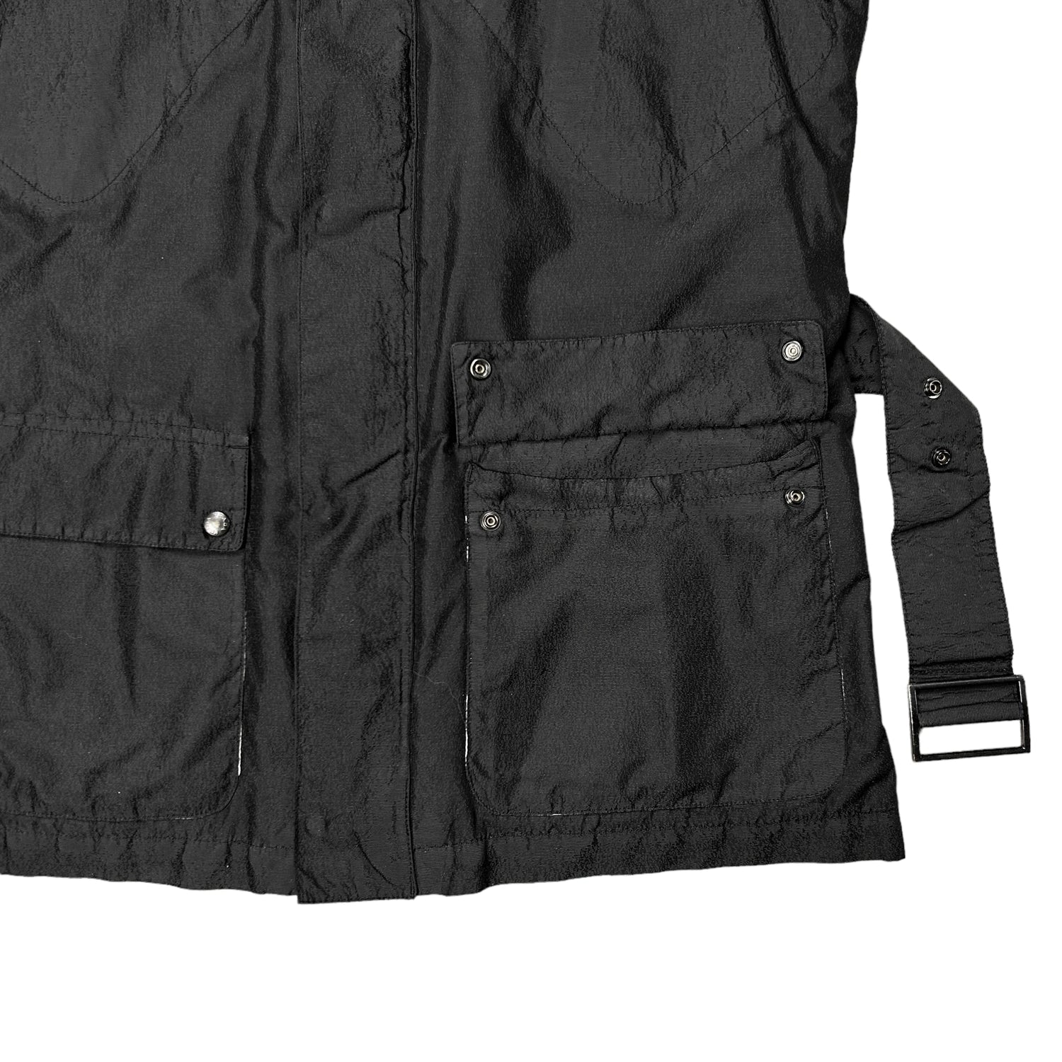 Prada Belted Metal Field Jacket – Vertical Rags