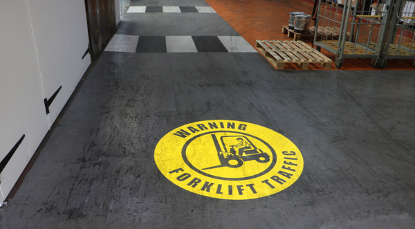 forklifts projected marking