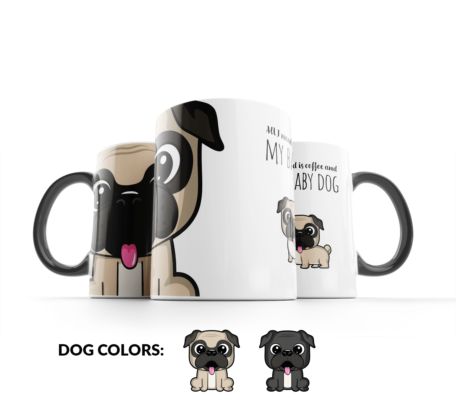 Pug Coffee Mug– Kawaink