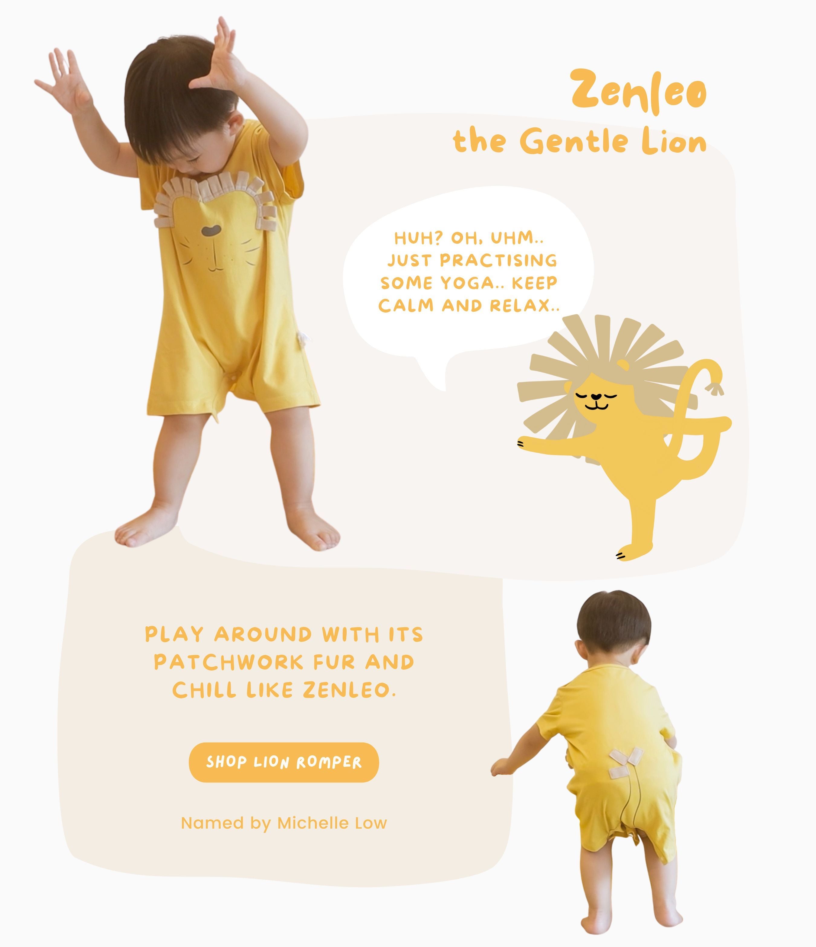 Zenleo the Lion Baby Romper