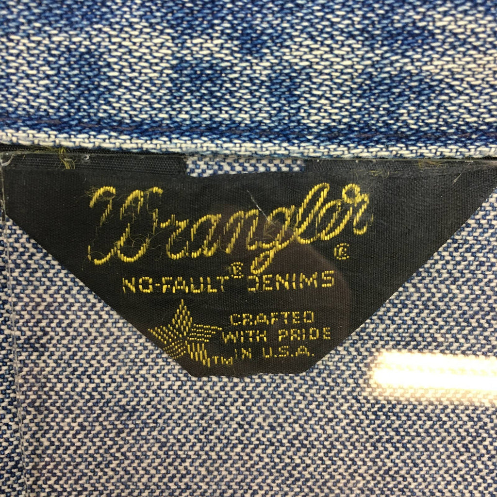 Vintage 70s Wrangler No Fault Denim Jacket Blue Repaired Worn Large Tr –  Modern Traditions Co