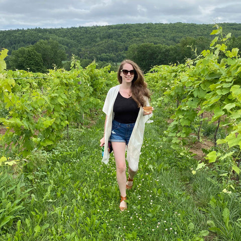 Brittany at Vineyard in Wolfville Nova Scotia - Change is Nature