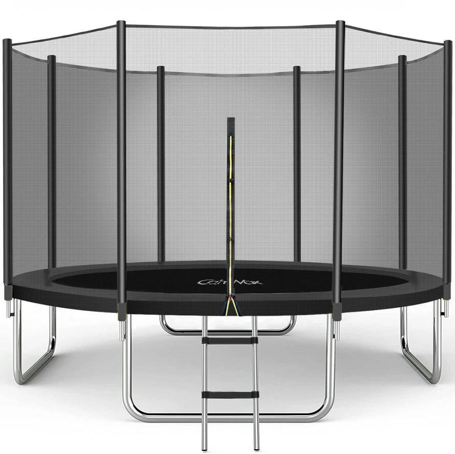 12FT Round Trampoline - Calmmax 2022 - with Safty Net and Ladder for ...