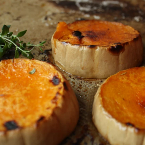 Geroosterde Pompoen met Geitenkaas