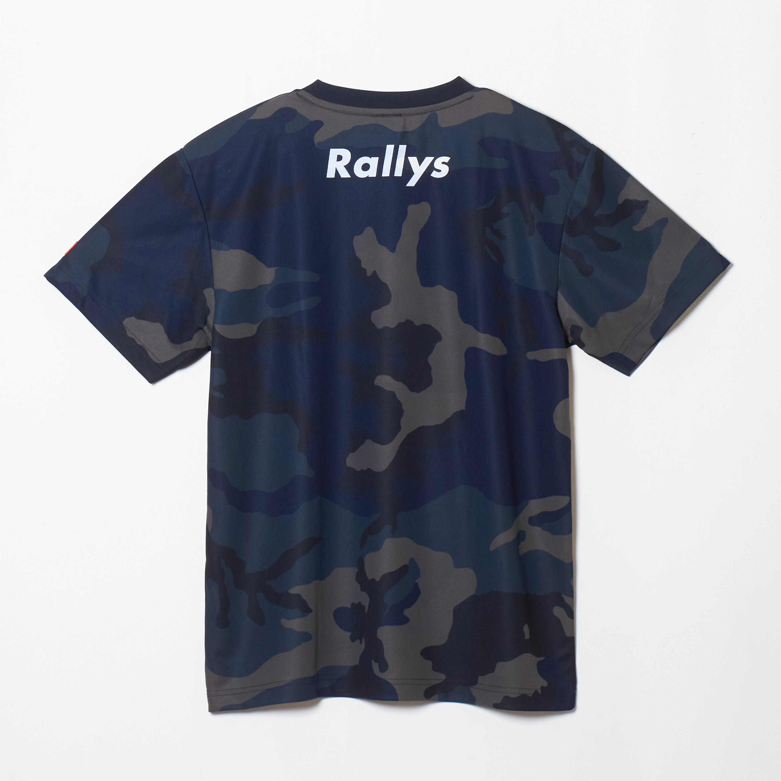 Rallys Tシャツ（迷彩グレー・ロゴ小）｜公式戦でも使える卓球Tシャツ