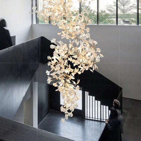 Best new FLOWERS Staircase Chandelier Lighting Modern