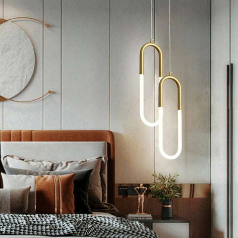 Best new ADLEY Creative U-Shaped Long Pendant Light P5338