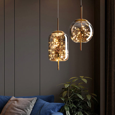 Best new HARLOW Luxury Copper LED Pendant Light P5328