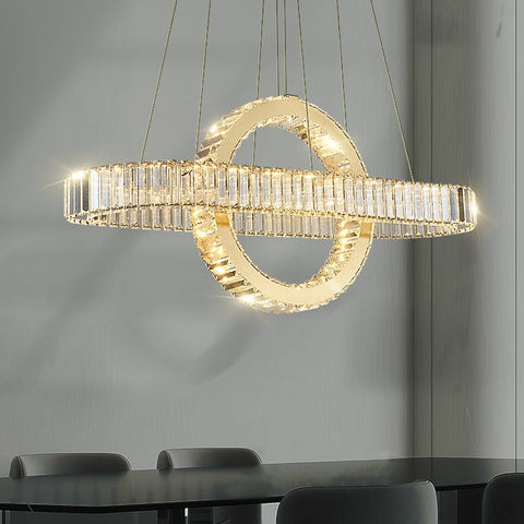 Best new OTTAVIA Luxury Crystal Oval Pendant Light P5356